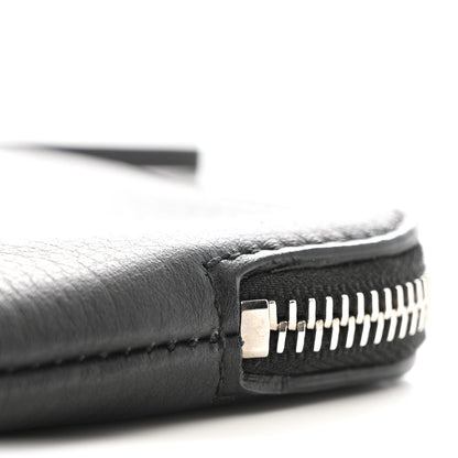 Balenciaga Calfskin Logo Medium Everyday Pouch Black 10 of 10