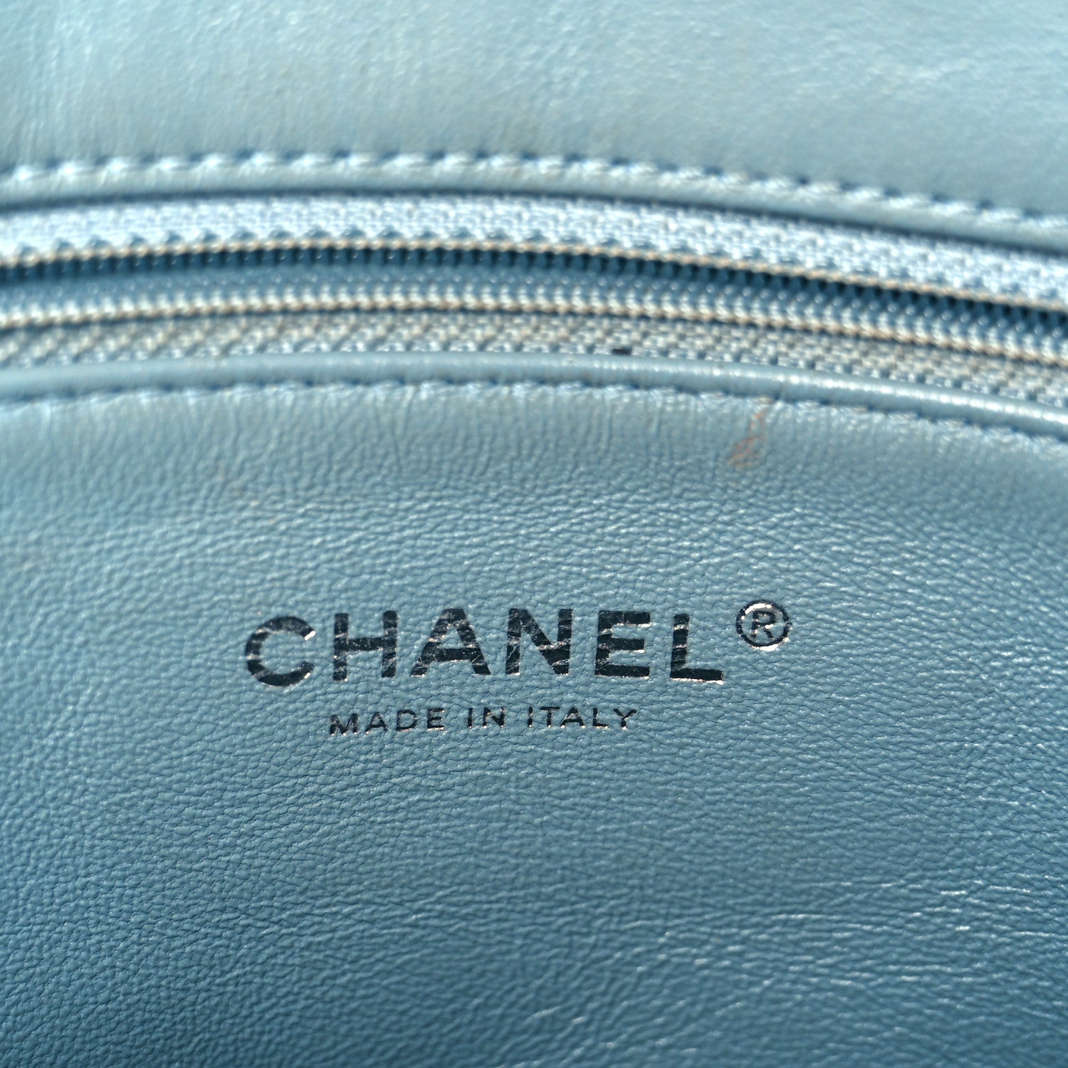 Chanel Sequin Large Waterfall Flap Light Blue 6 of 11