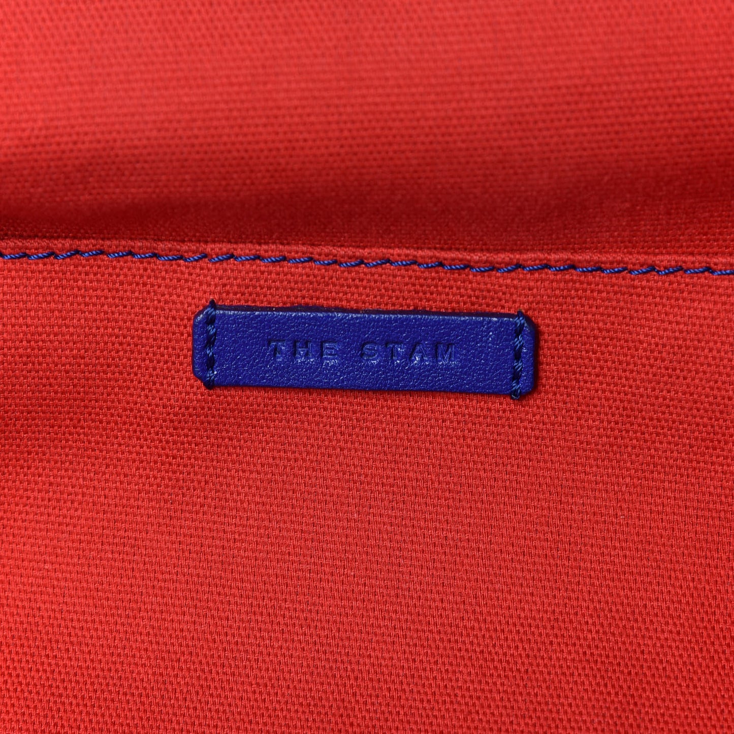 Calfskin Quilted Stam Bright Blue