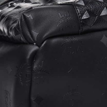 MCM Calfskin Medium Studded Backpack Black 13 of 18