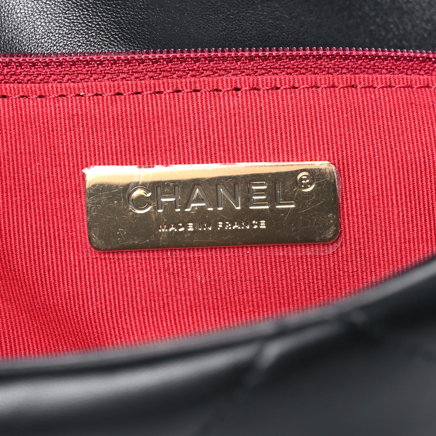 Lambskin Quilted Large Chanel 19 Flap Black