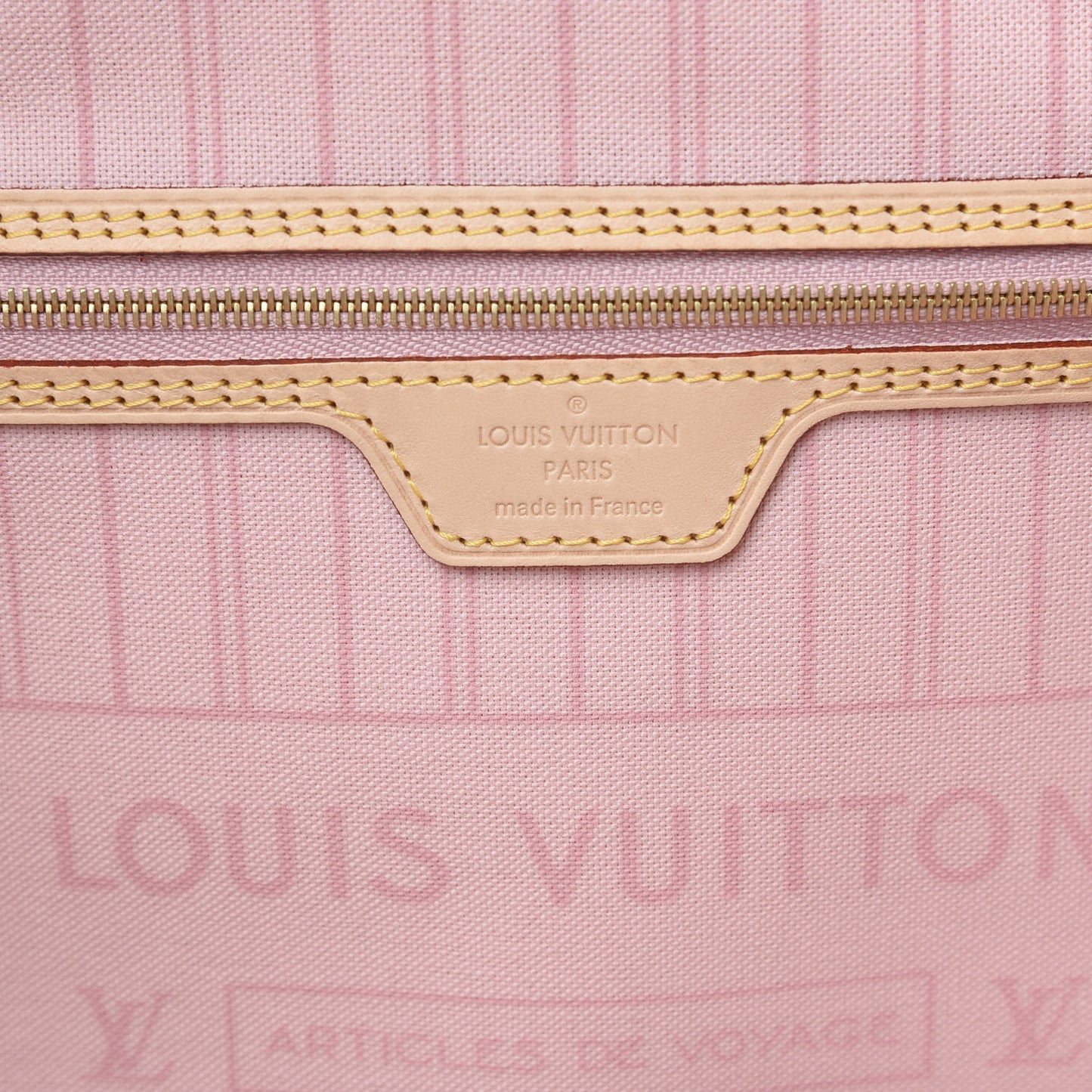 Damier Azur Neo Neverfull MM Rose Ballerine