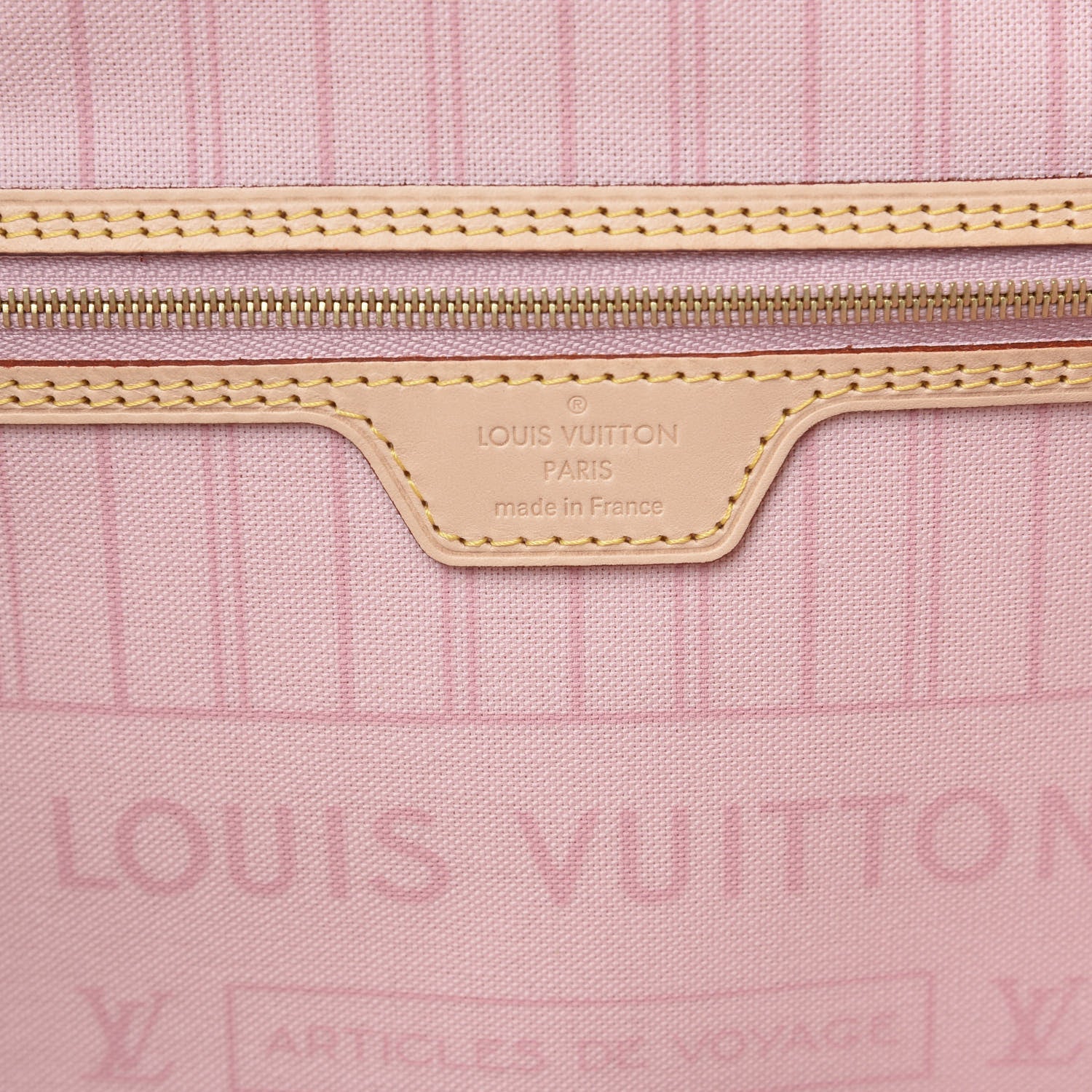 Louis Vuitton Damier Azur Neo Neverfull MM Rose Ballerine 5 of 10