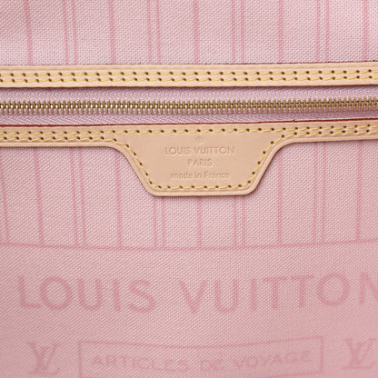Louis Vuitton Damier Azur Neo Neverfull MM Rose Ballerine 5 of 10