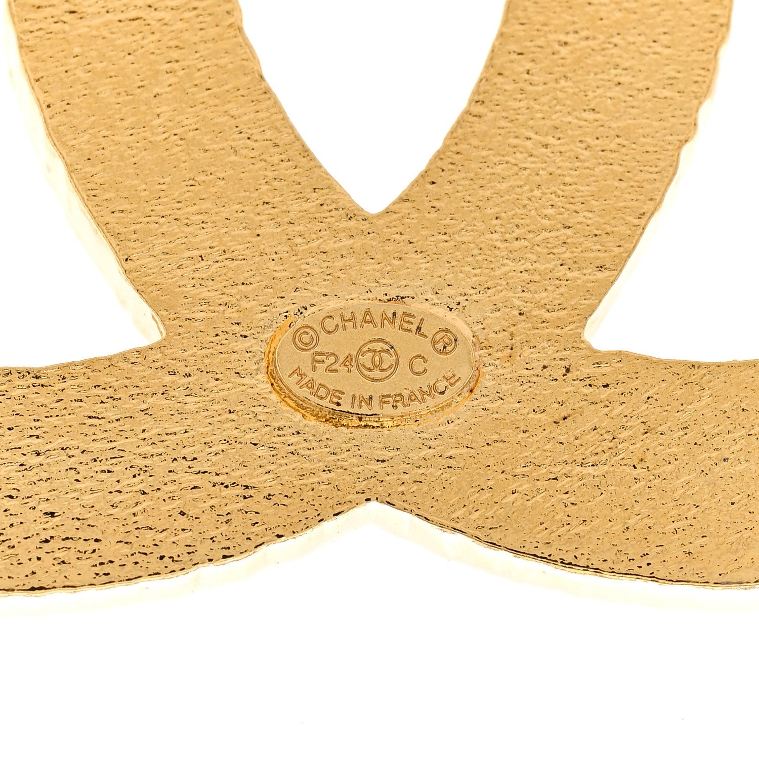 Chanel Enamel CC Large Brooch Pink Gold 3 of 4