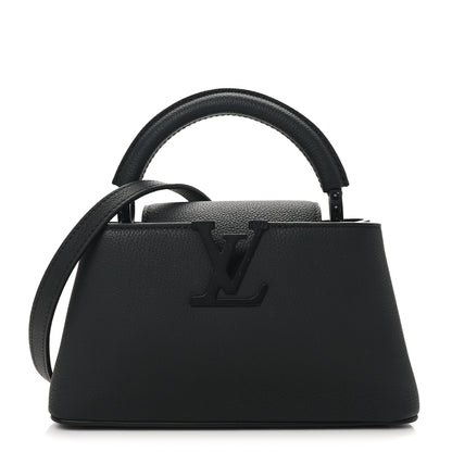 Louis Vuitton Matte Taurillon Capucines East West Mini All Black 1 of 9