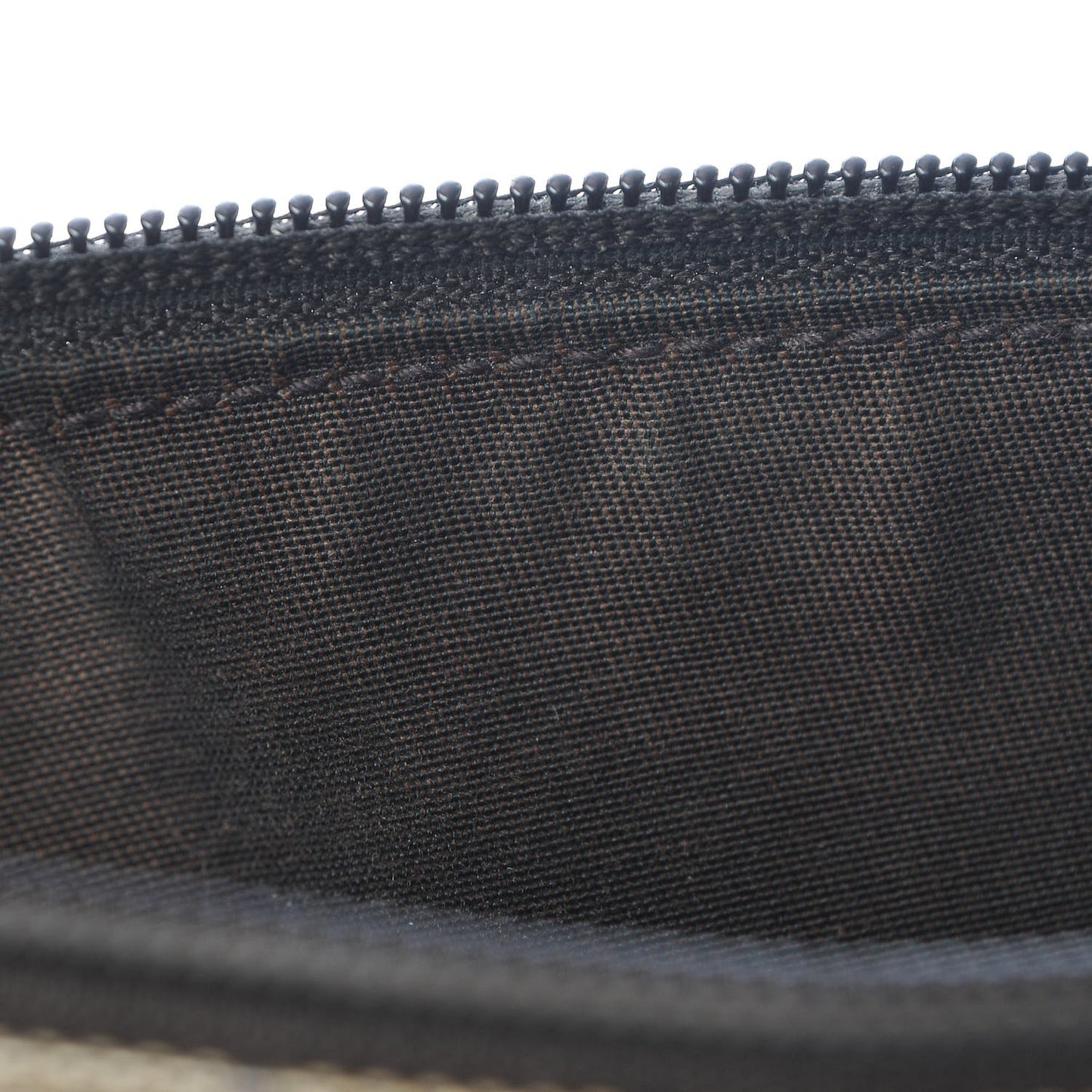 Crystal Monogram Small Flat Messenger Bag Dark Brown