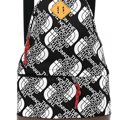 Gucci X THE NORTH FACE Econyl Nylon Medium Backpack Black Ivory New Acero Crop 9 of 11