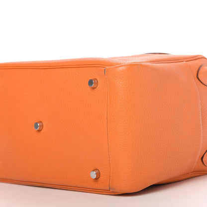 Hermes Taurillon Clemence Lindy 30 Orange 7 of 14
