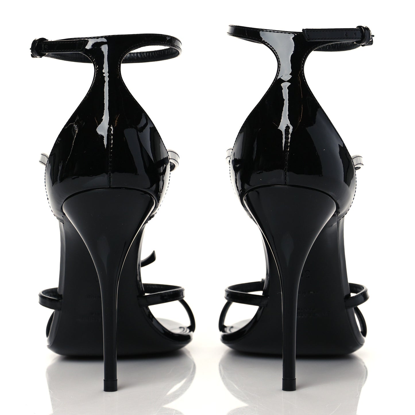 Patent Cassandra 100 Ankle Strap Sandals 39 Black