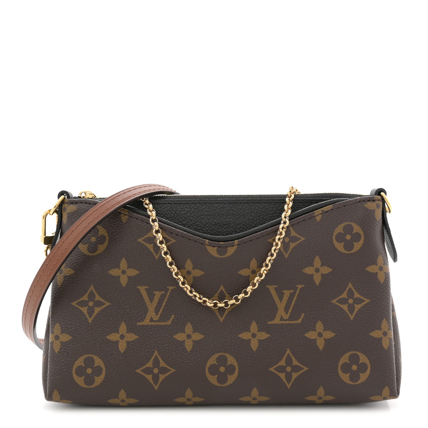 Louis Vuitton Monogram Pallas Clutch Black 1 of 10