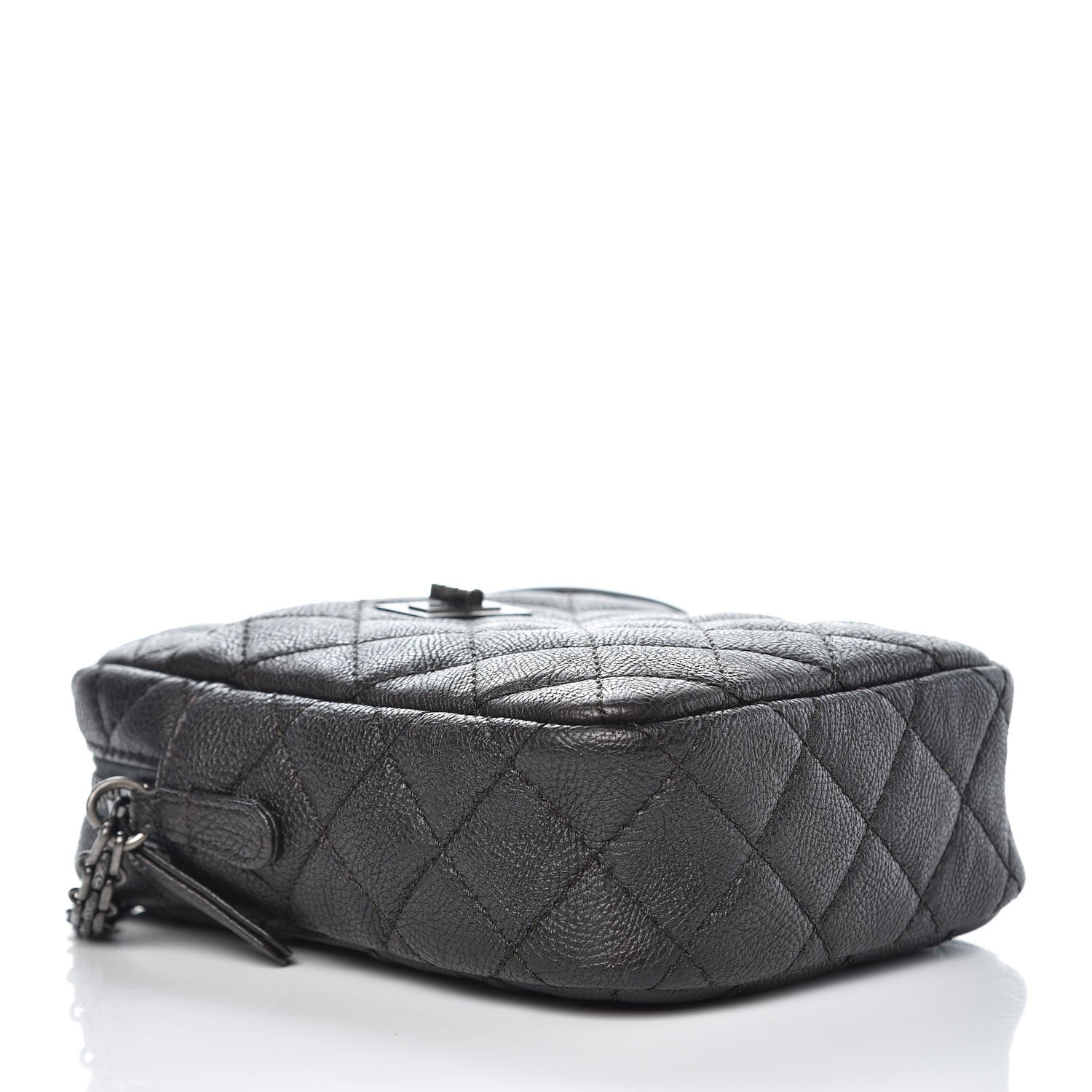 Chanel Grained Calfskin Quilted Reissue Camera Case Black 4 of 7