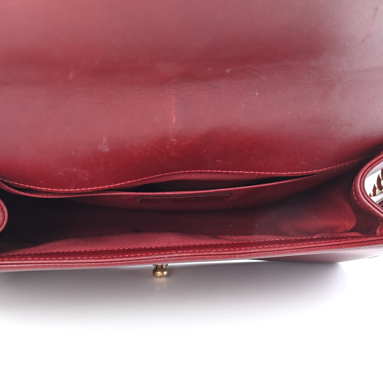 Chanel Lambskin Quilted Medium Boy Flap Burgundy 5 of 15