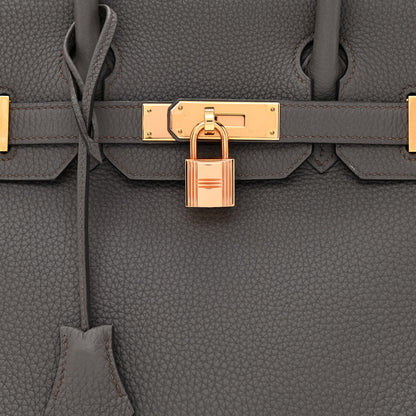 Hermes Togo Birkin 30 Etain 8 of 11