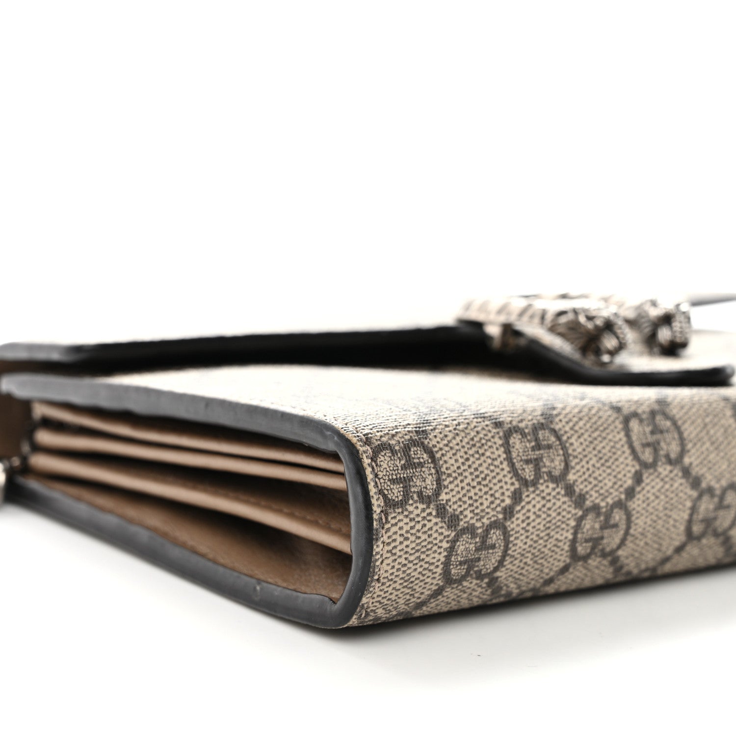 Gucci GG Supreme Monogram Mini Dionysus Chain Wallet Beige Taupe 9 of 13