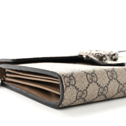 Gucci GG Supreme Monogram Mini Dionysus Chain Wallet Beige Taupe 9 of 13