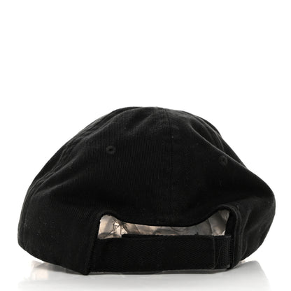 Balenciaga Cotton Drill Logo New Baseball Hat L Black 6 of 9