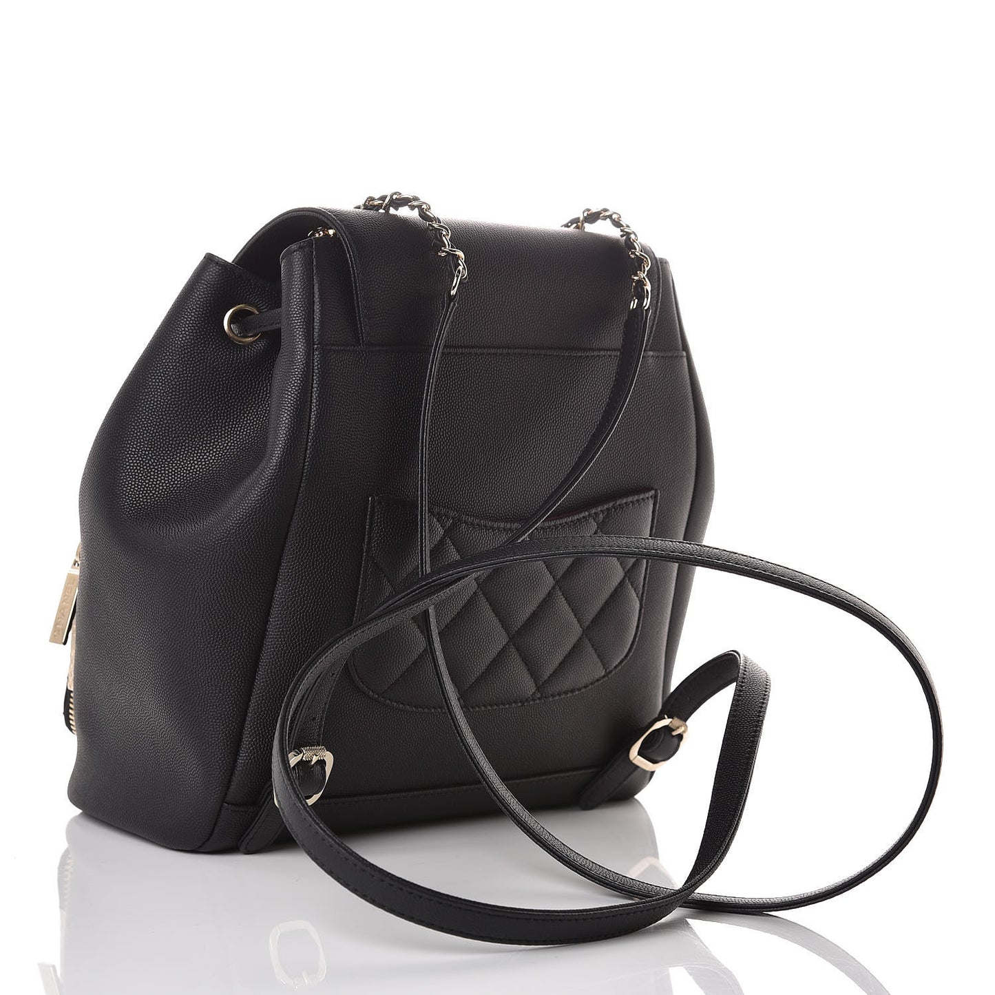 Caviar Quilted Business Affinity Backpack Black