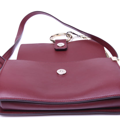 Chloe Suede Calfskin Small Faye Shoulder Bag Plum Purple 10 of 14