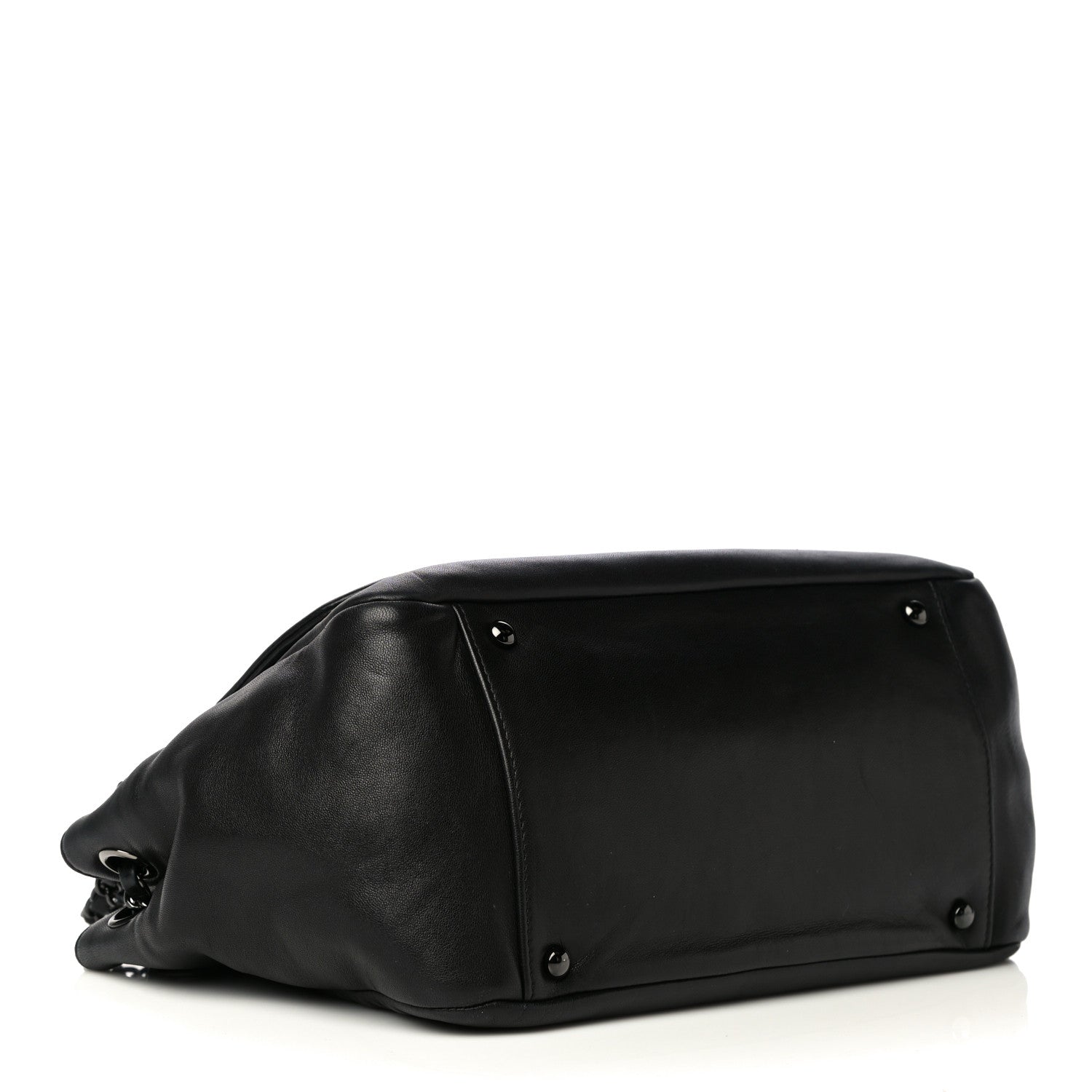 Chanel Lambskin Studded Accordion CC Flap Black 3 of 21