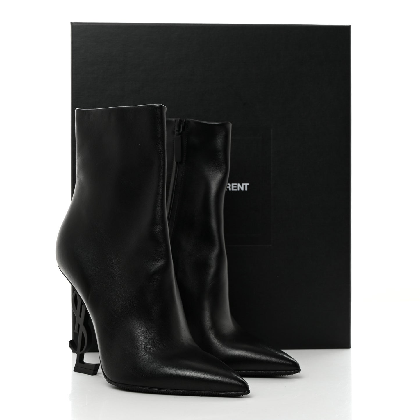 Calfskin Opyum Ankle Boots 37 Black