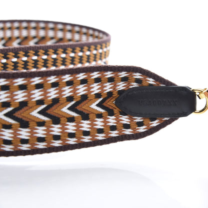 Hermes Toile Swift 50mm Sangle Cavale Shoulder Strap Sesame Blanc Black 6 of 6