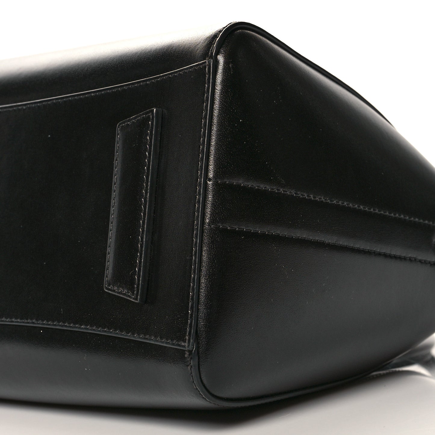 Shiny Lord Calfskin Small Antigona Black