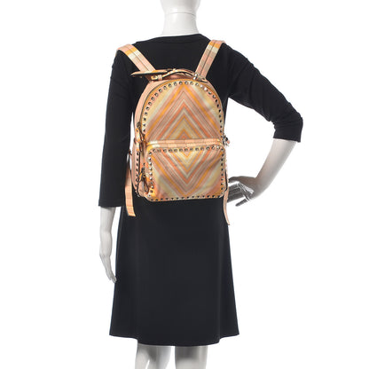 Valentino Garavani Vitello Native Couture 1975 Medium Rockstud Backpack Multicolor 2 of 9