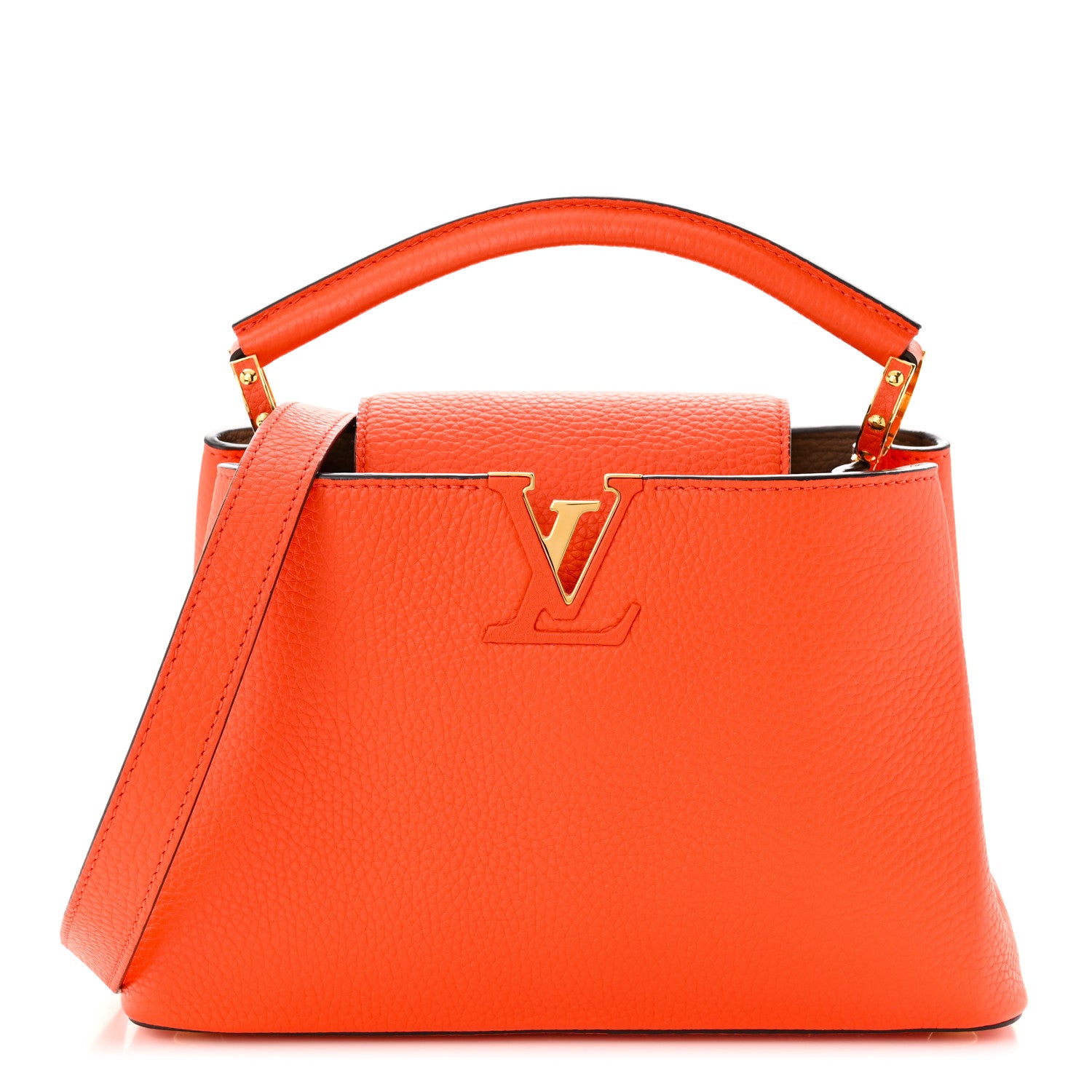 Louis Vuitton Taurillon Capucines BB Tonic Orange 1 of 10