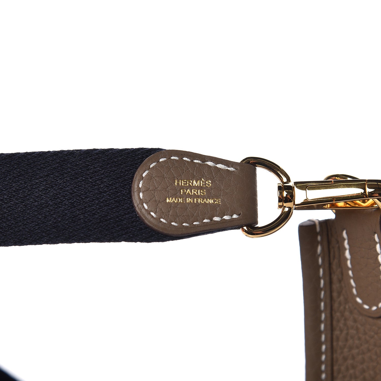 Hermes Taurillon Clemence Amazone Evelyne TPM Etoupe Bleu Indigo 10 of 12