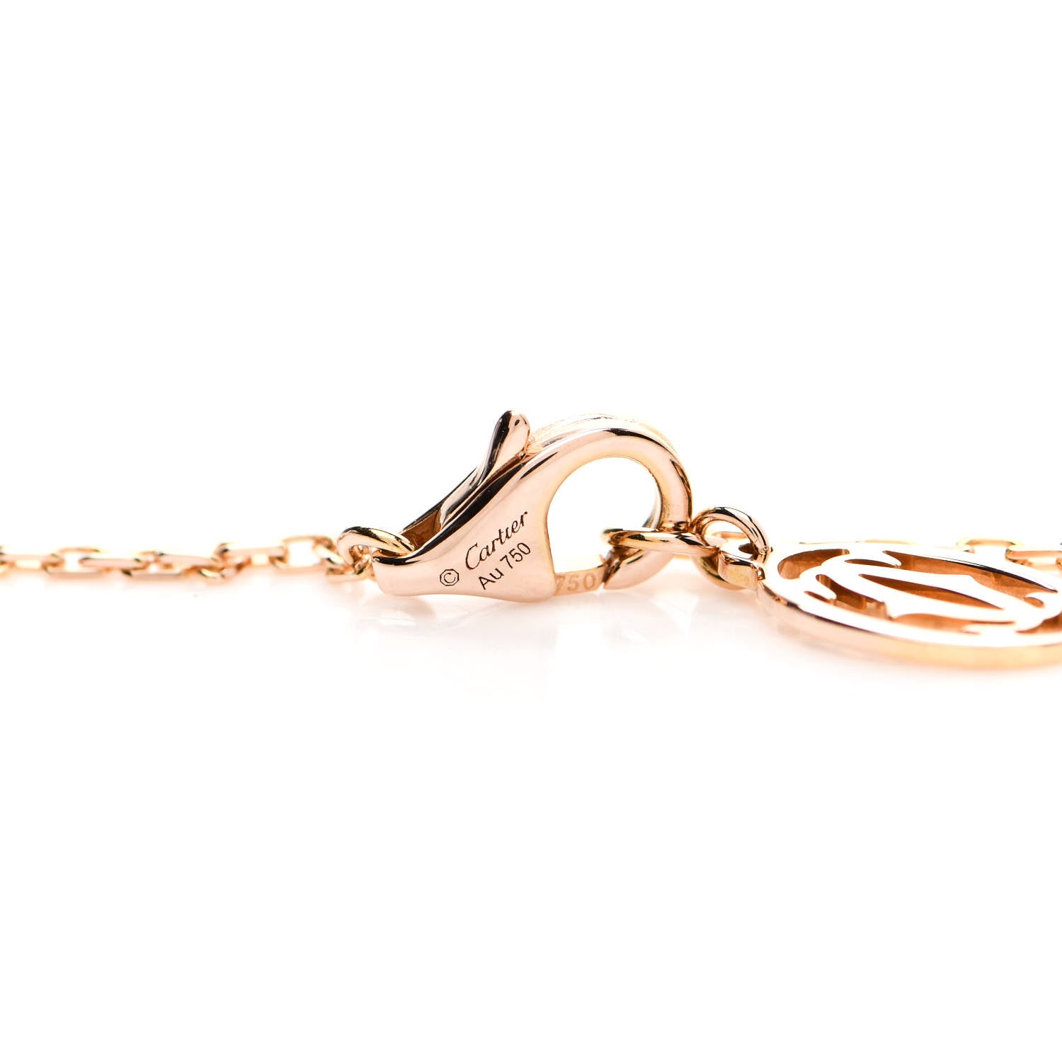 Cartier 18K Pink Gold Diamond SM D'Amour Pendant Necklace 4 of 4