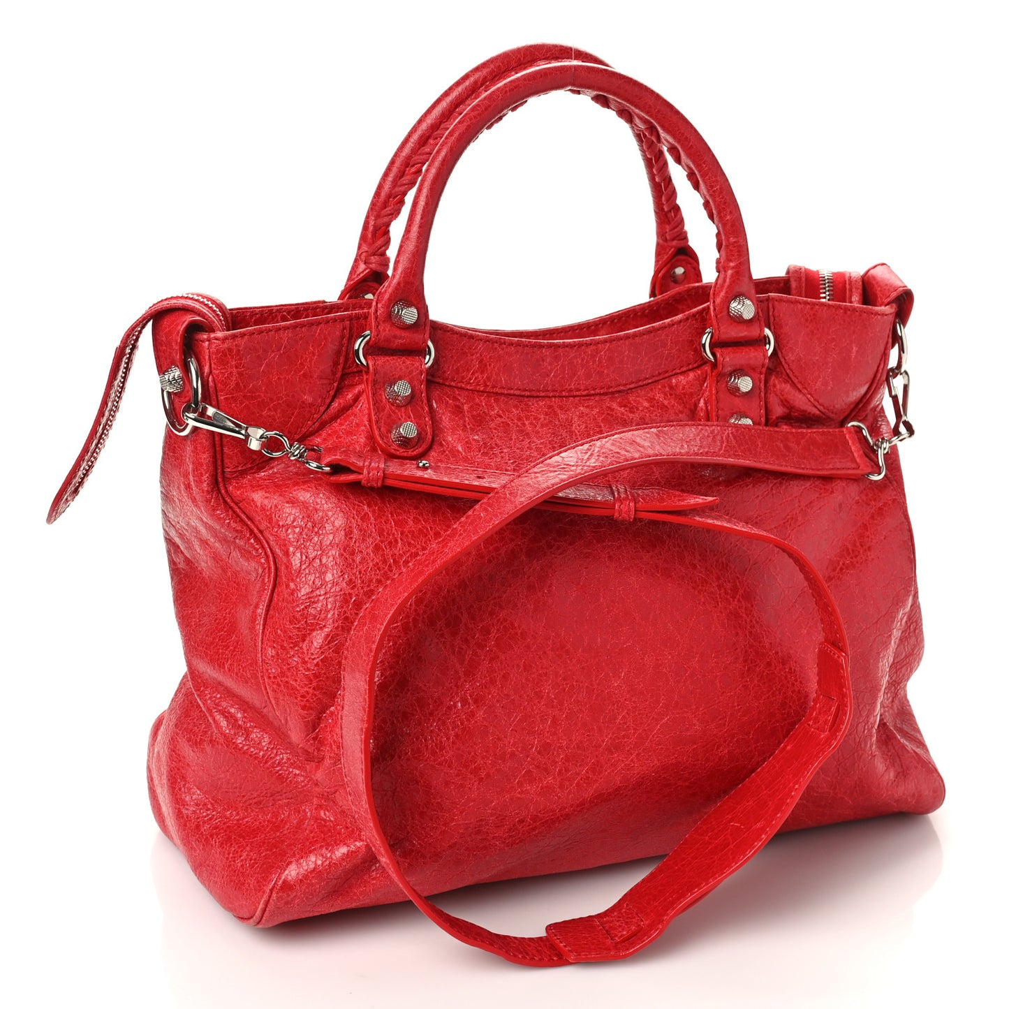 Agneau Giant 12 Silver Hardware Velo Rouge Cardinal