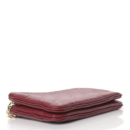 Louis Vuitton Empreinte Double Zip Pochette Cherry Berry 4 of 10