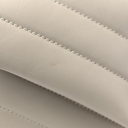 Saint Laurent Calfskin Y Quilted Monogram Small Loulou Chain Satchel Crema Soft 12 of 12