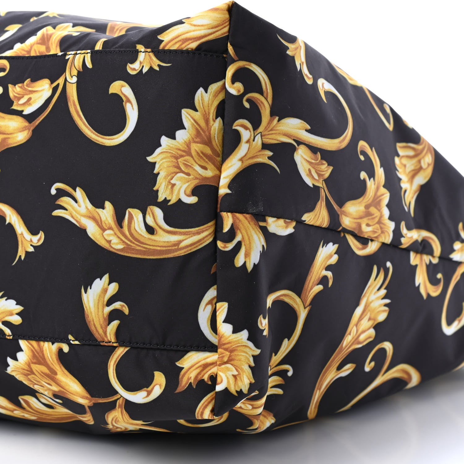 Versace Nylon Baroque Print Tote Black 8 of 8