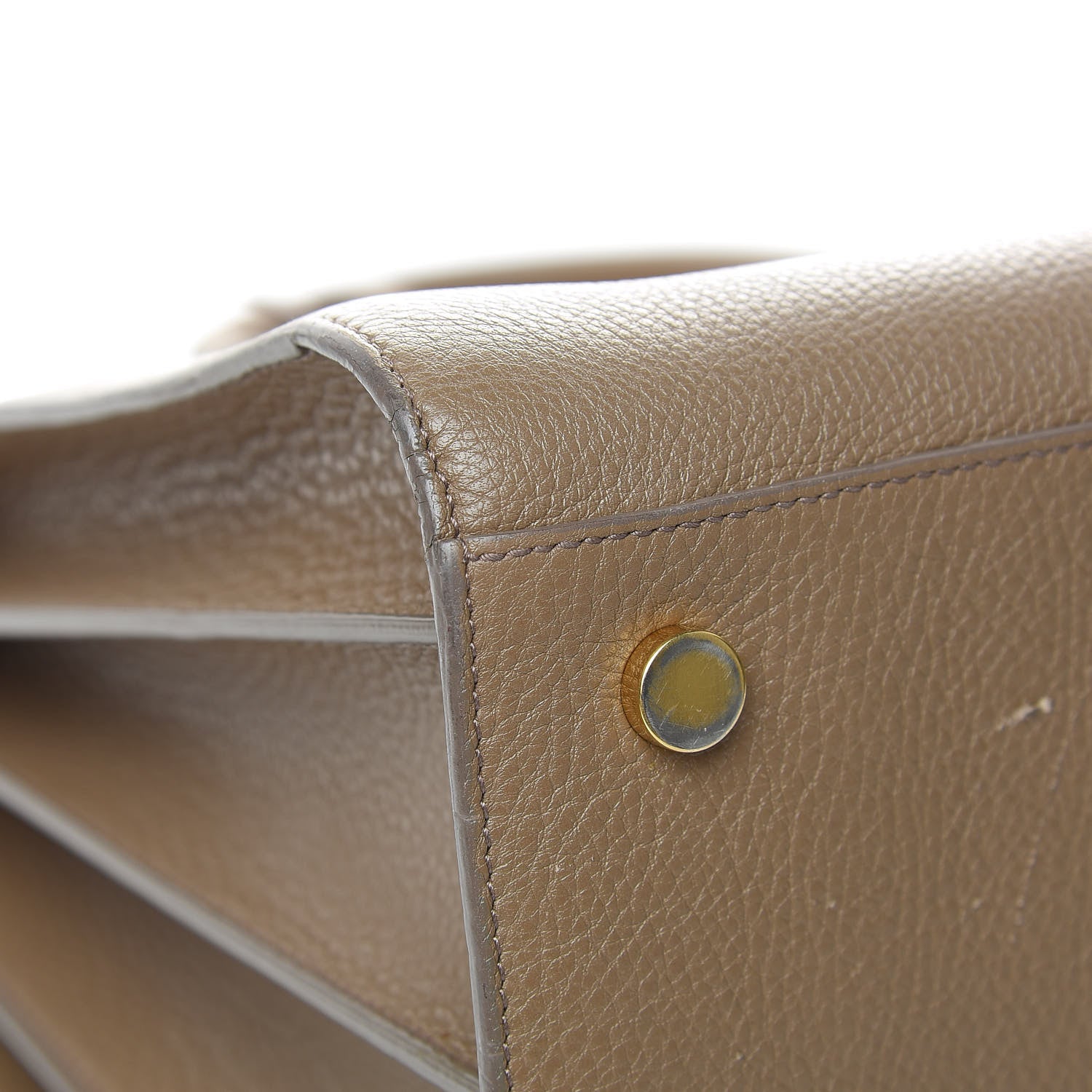 Saint Laurent Grained Calfskin Large Sac De Jour Taupe 10 of 16