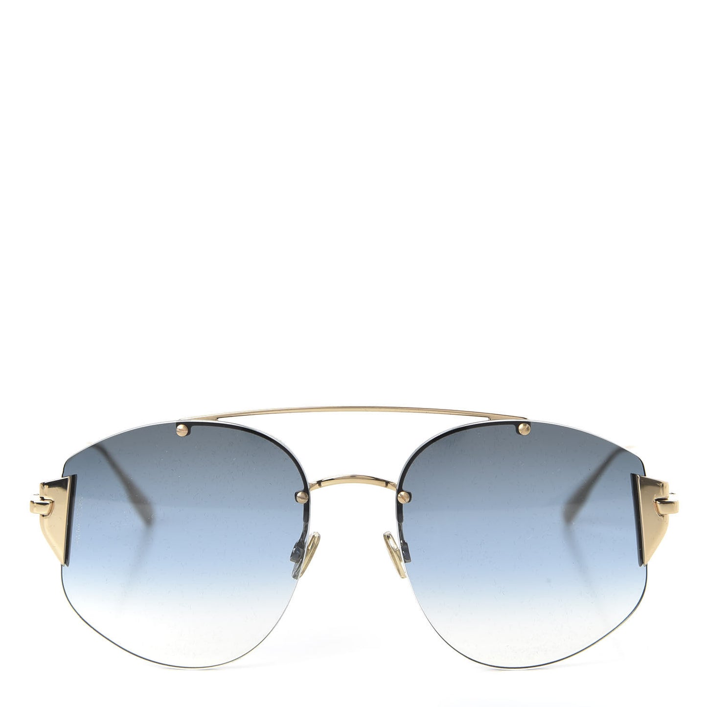 Metal Diorstronger Sunglasses Gold