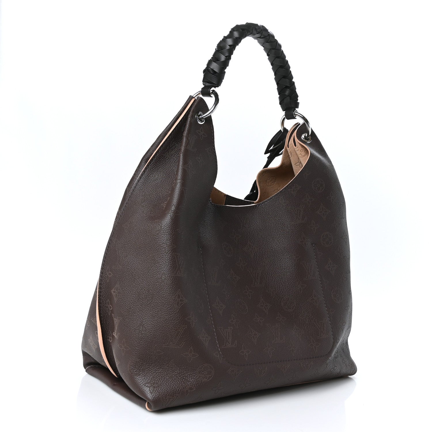 Louis Vuitton Mahina Carmel Hobo Chocolate 3 of 8