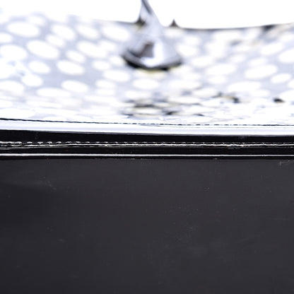 Louis Vuitton Vernis Kusama Infinity Dots Lockit MM Black 9 of 11