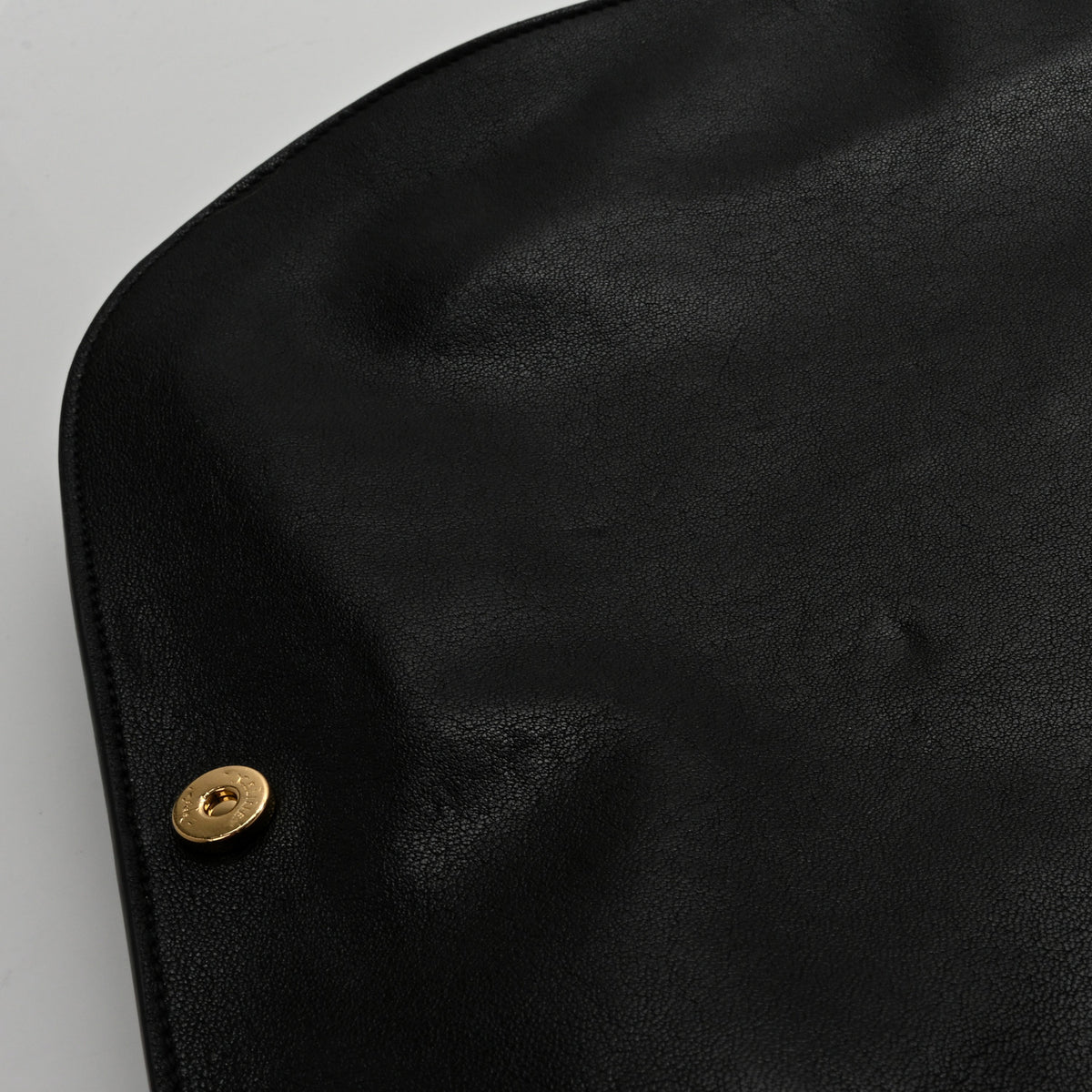 Celine Shiny Lambskin Soft Triomphe Besace Bag Black 12 of 13