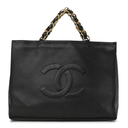 Chanel Calfskin CC Tote Black 1 of 15