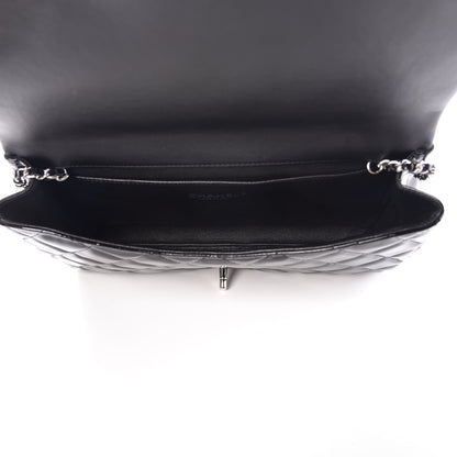Chanel Patent Quilted Clutch with Chain Flap Black 5 of 9