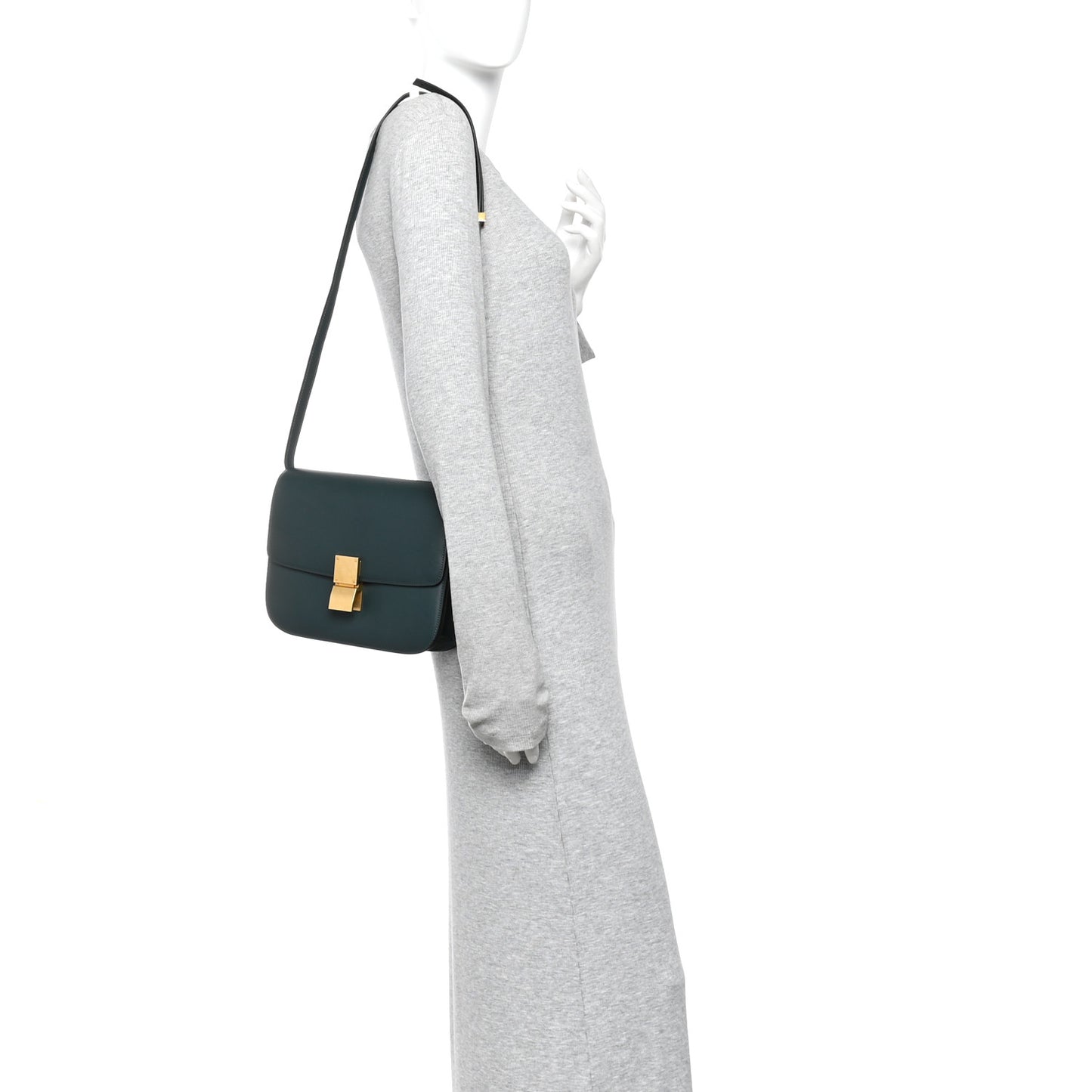Box Calfskin Medium Classic Box Flap Bag Amazone