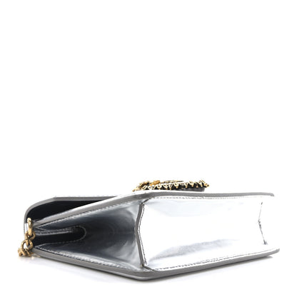 Dolce & Gabbana Metallic Nappa Small Devotion Top Handle Bag Silver 4 of 10