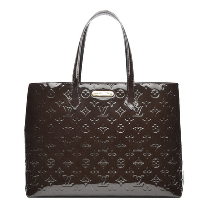 Louis Vuitton Vernis Wilshire MM Terre D'Ombre 1 of 7