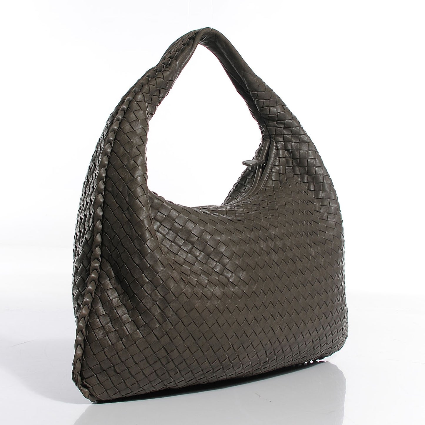 Nappa Intrecciato Maxi Veneta Hobo Steel