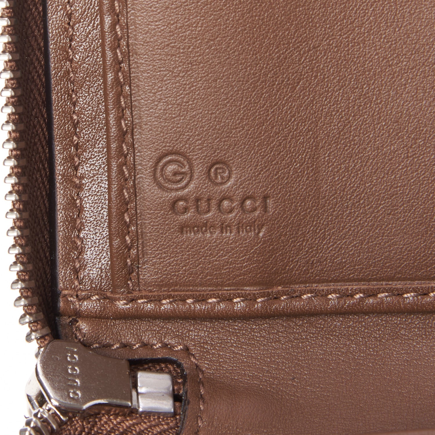 Gucci Microguccissima Large Zip Around Organizer Wallet Acero 7 of 8