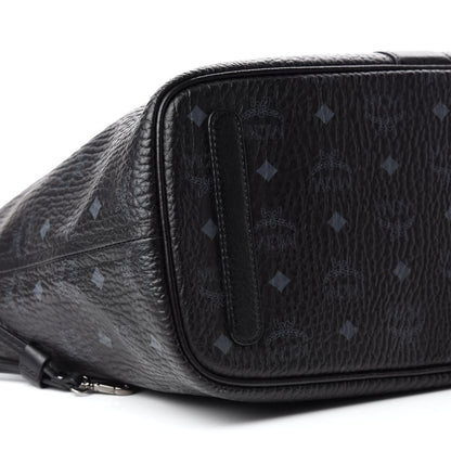 MCM Visetos Medium Liz Reversible Shopper Tote Black 6 of 15