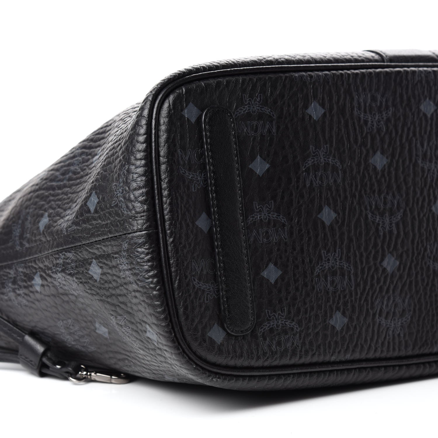 MCM Visetos Medium Liz Reversible Shopper Tote Black 6 of 15