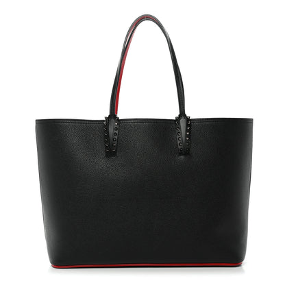 Christian Louboutin Calfskin Spikes East West Cabata Tote Black 1 of 12